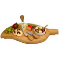Leaf Cheese Board with Bowl
